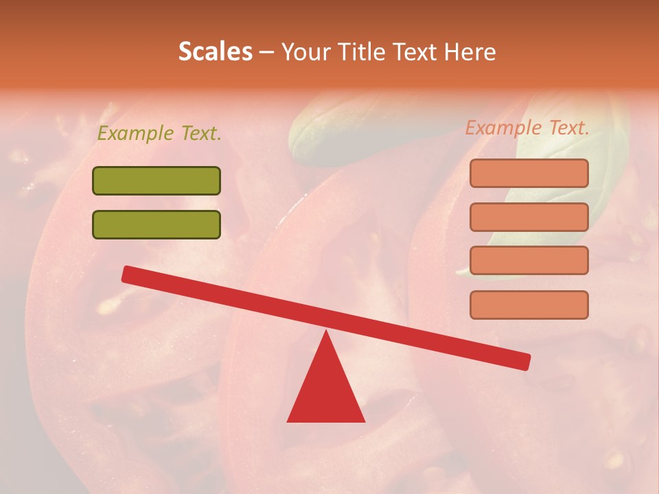 Vegetarian Basil Tomato PowerPoint Template