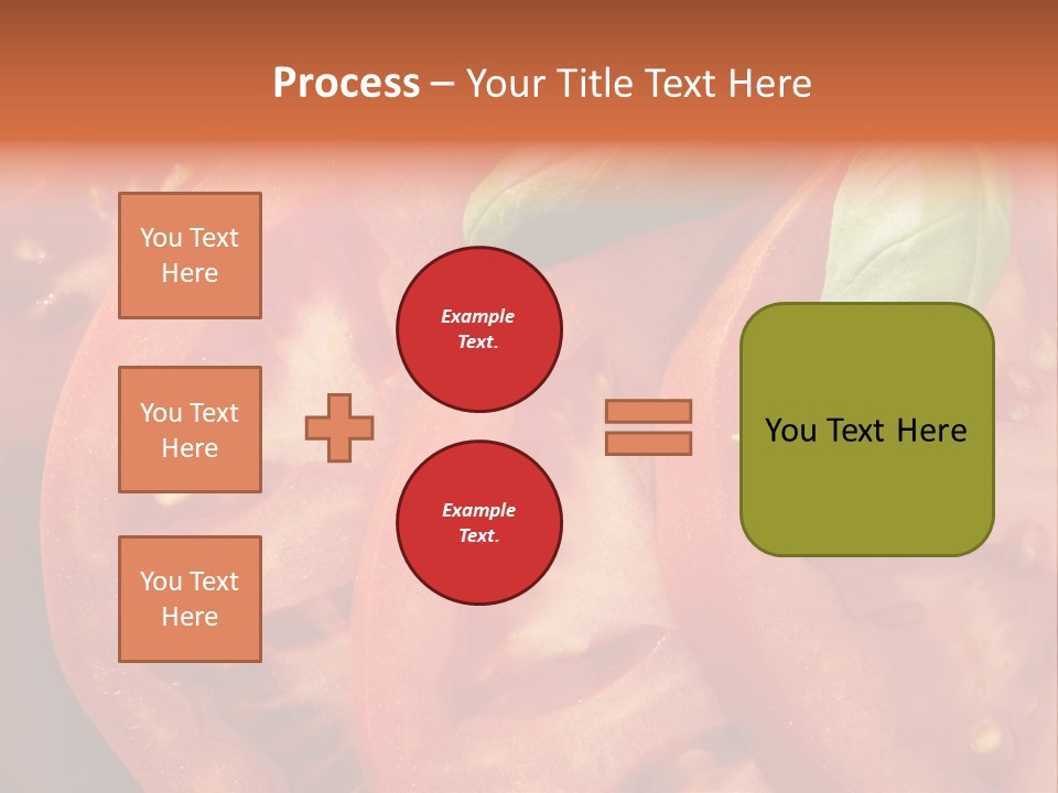 Vegetarian Basil Tomato PowerPoint Template