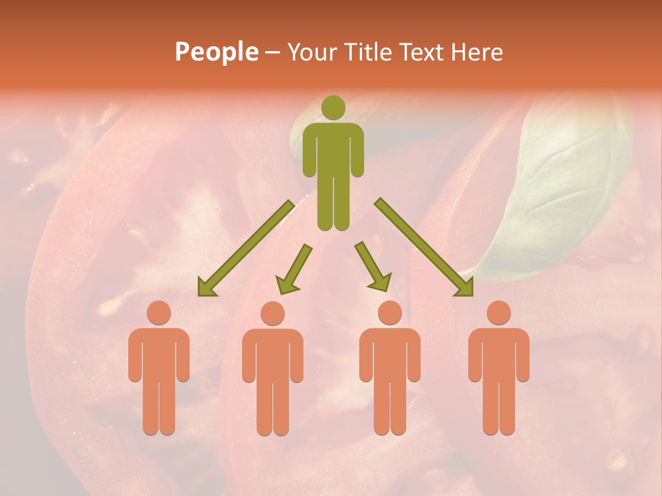 Vegetarian Basil Tomato PowerPoint Template