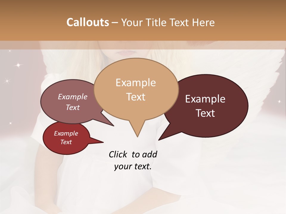 Glitter Weihnachten Federn PowerPoint Template