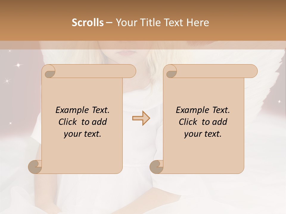 Glitter Weihnachten Federn PowerPoint Template