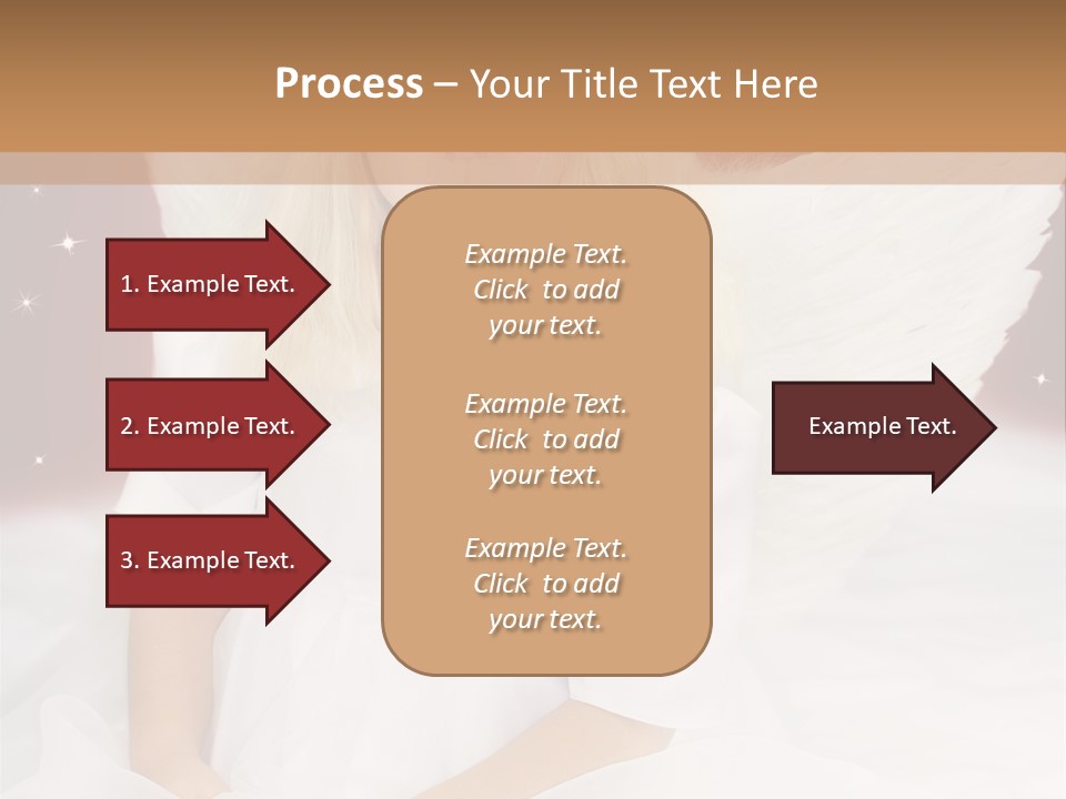 Glitter Weihnachten Federn PowerPoint Template