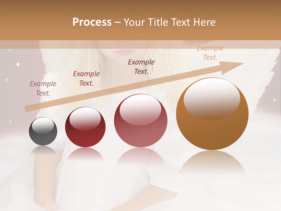 Glitter Weihnachten Federn PowerPoint Template