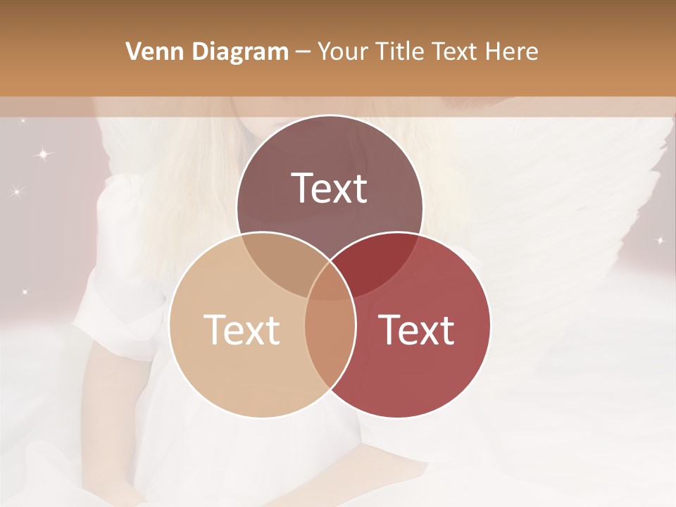 Glitter Weihnachten Federn PowerPoint Template