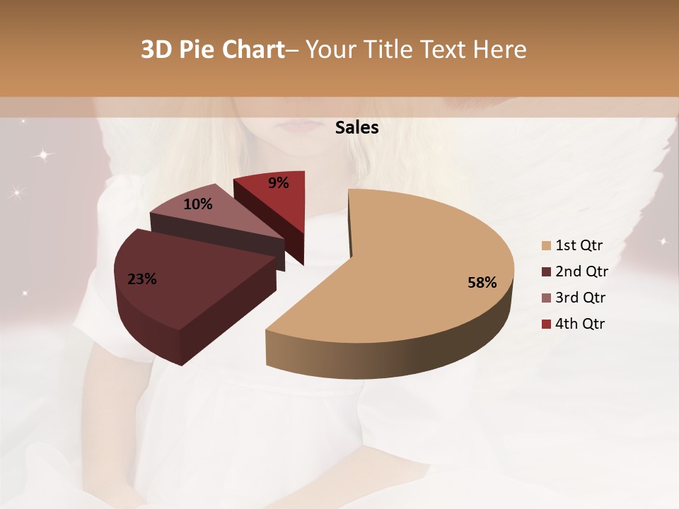 Glitter Weihnachten Federn PowerPoint Template