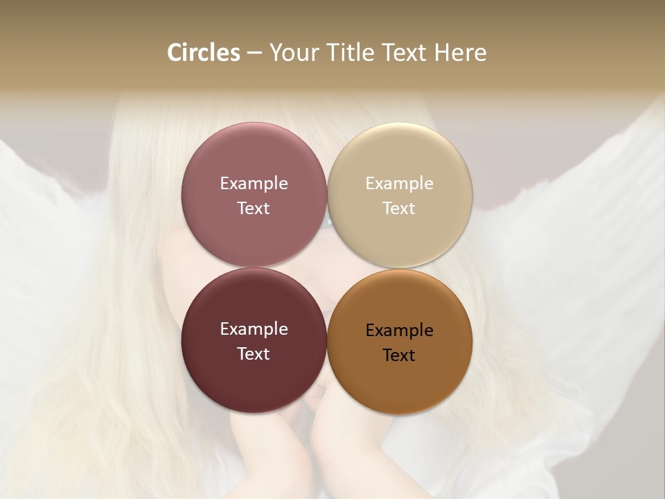 Blaue Augen Blond Rot PowerPoint Template