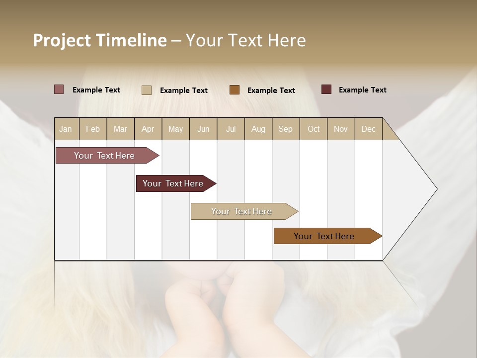 Blaue Augen Blond Rot PowerPoint Template