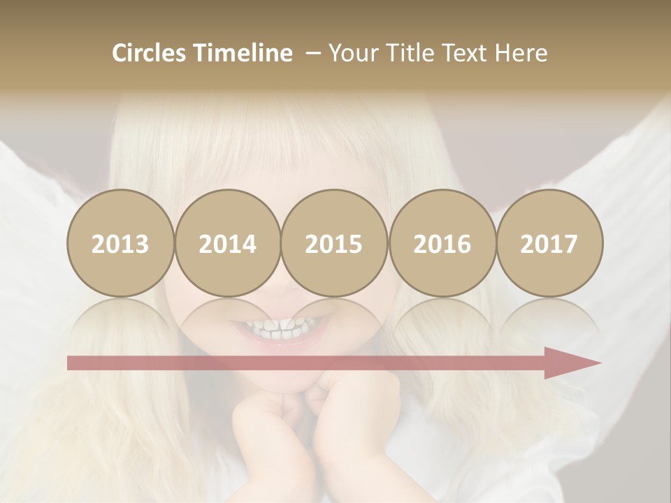 Blaue Augen Blond Rot PowerPoint Template