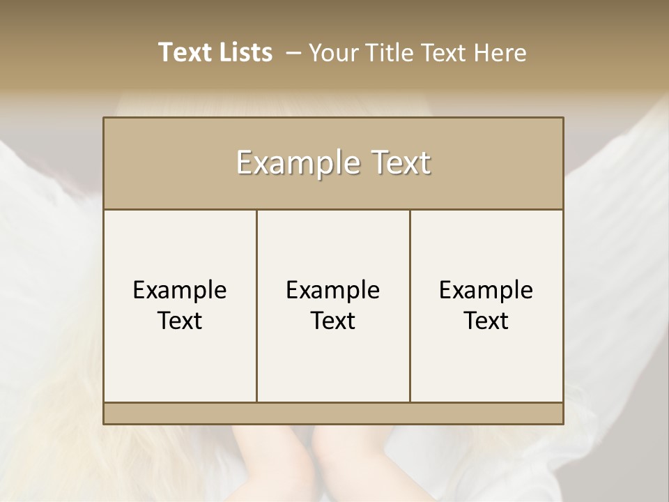 Blaue Augen Blond Rot PowerPoint Template