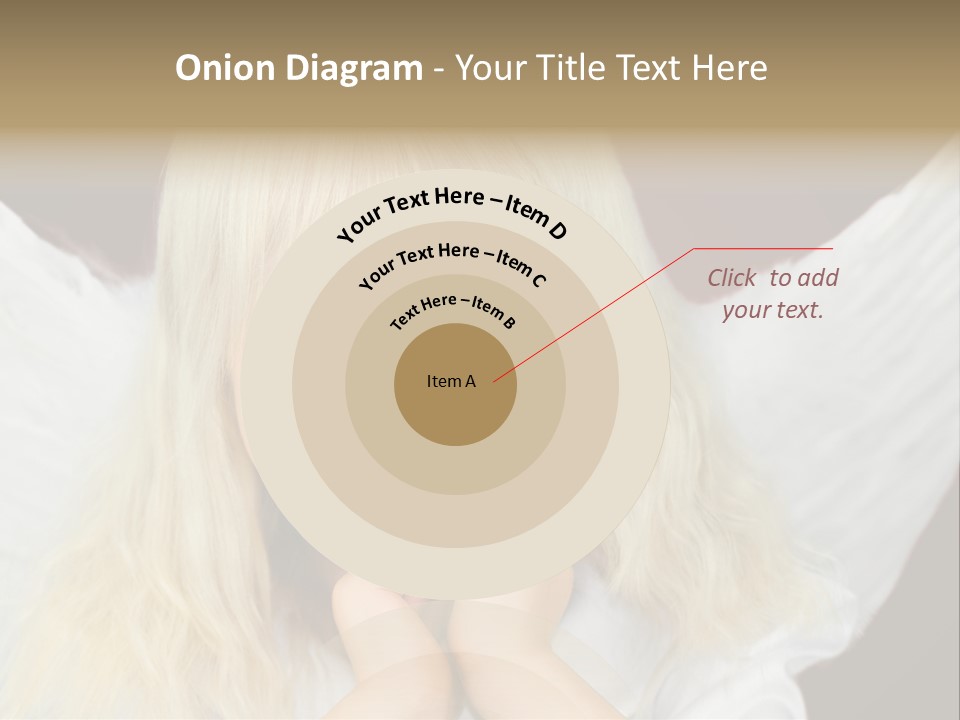 Blaue Augen Blond Rot PowerPoint Template