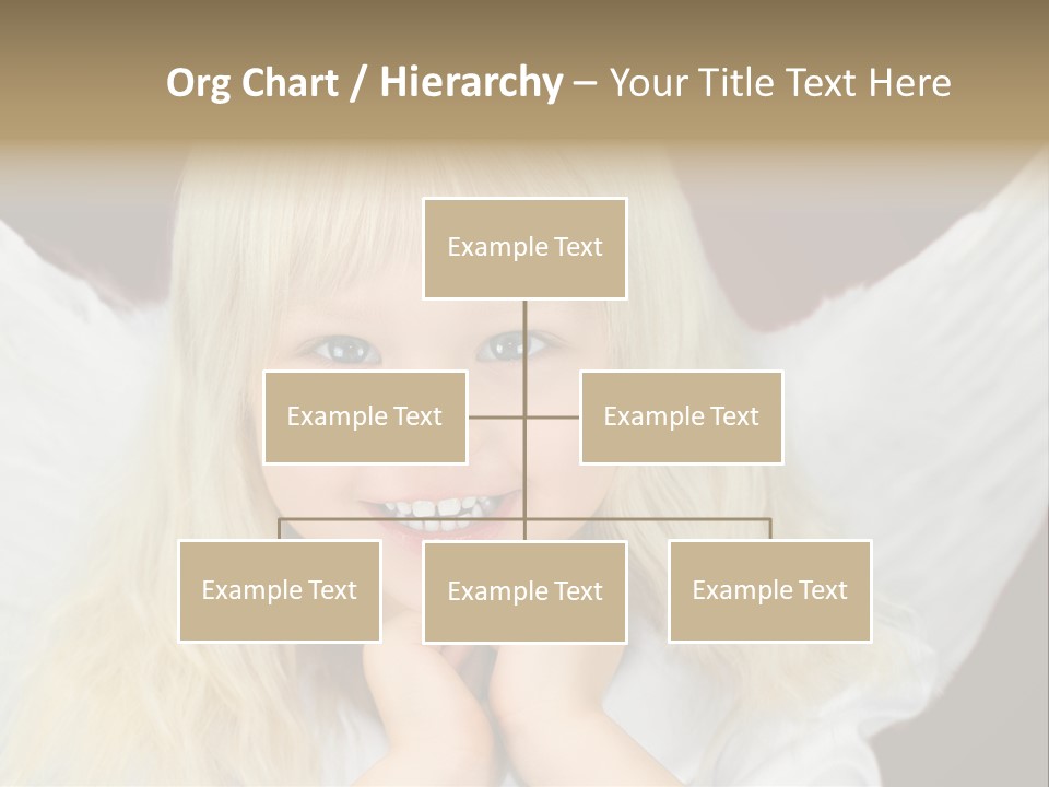 Blaue Augen Blond Rot PowerPoint Template