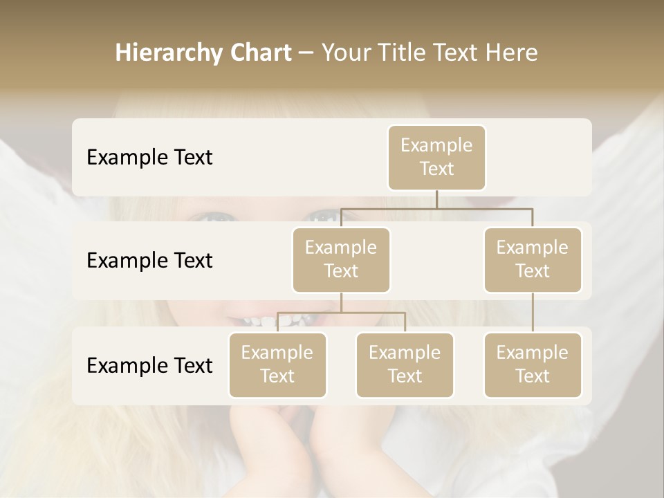 Blaue Augen Blond Rot PowerPoint Template