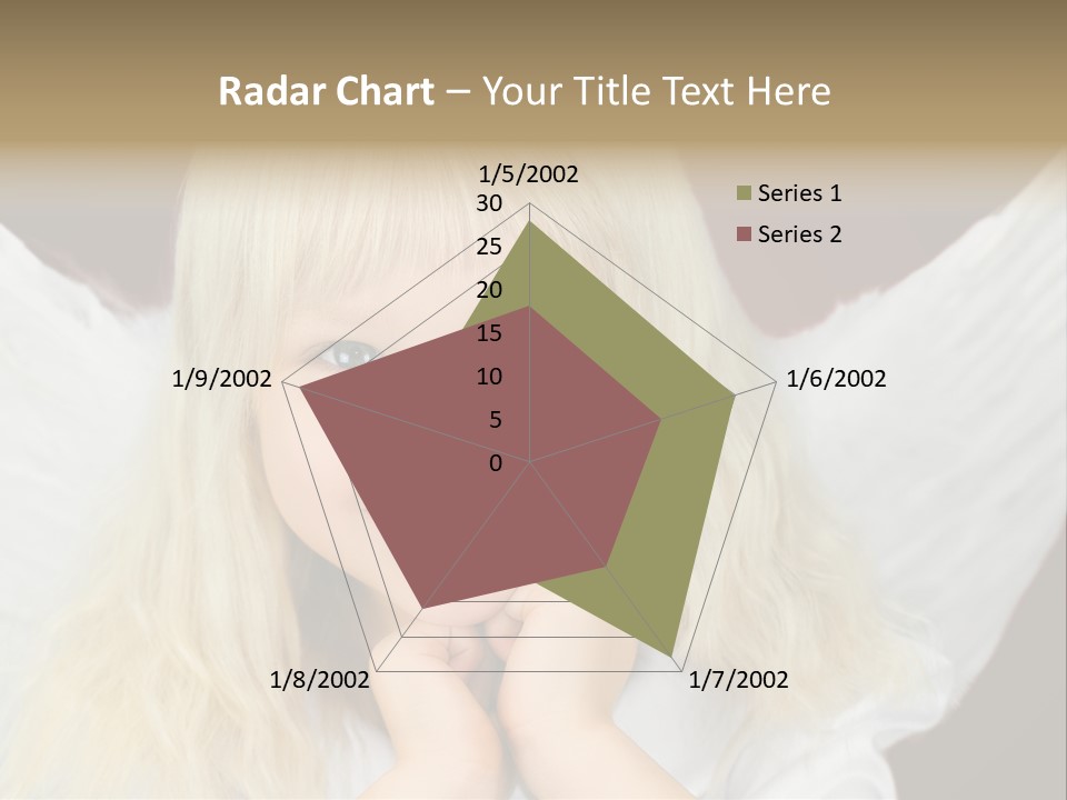 Blaue Augen Blond Rot PowerPoint Template