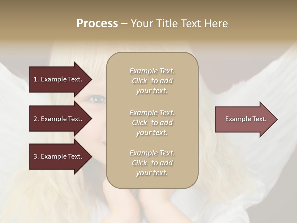 Blaue Augen Blond Rot PowerPoint Template