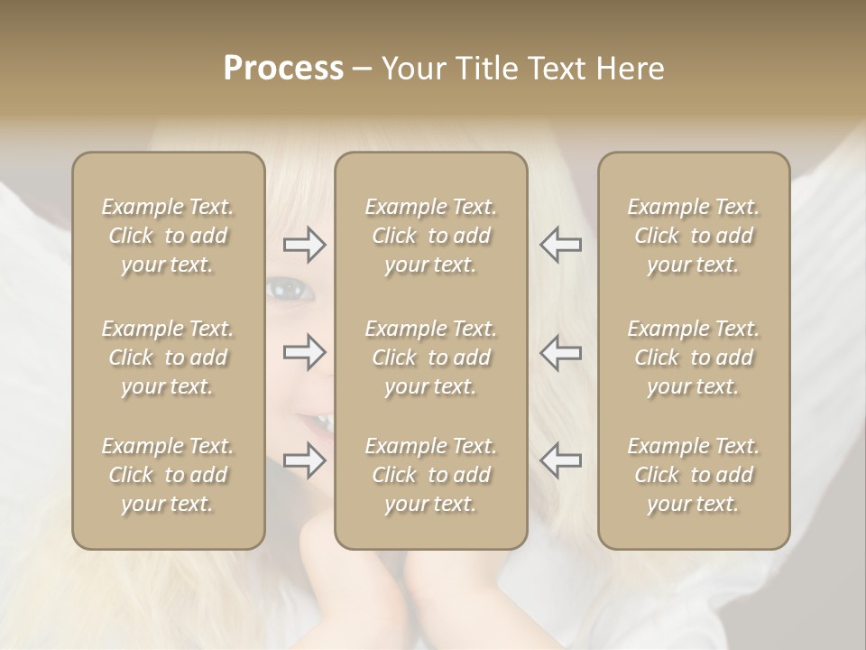 Blaue Augen Blond Rot PowerPoint Template