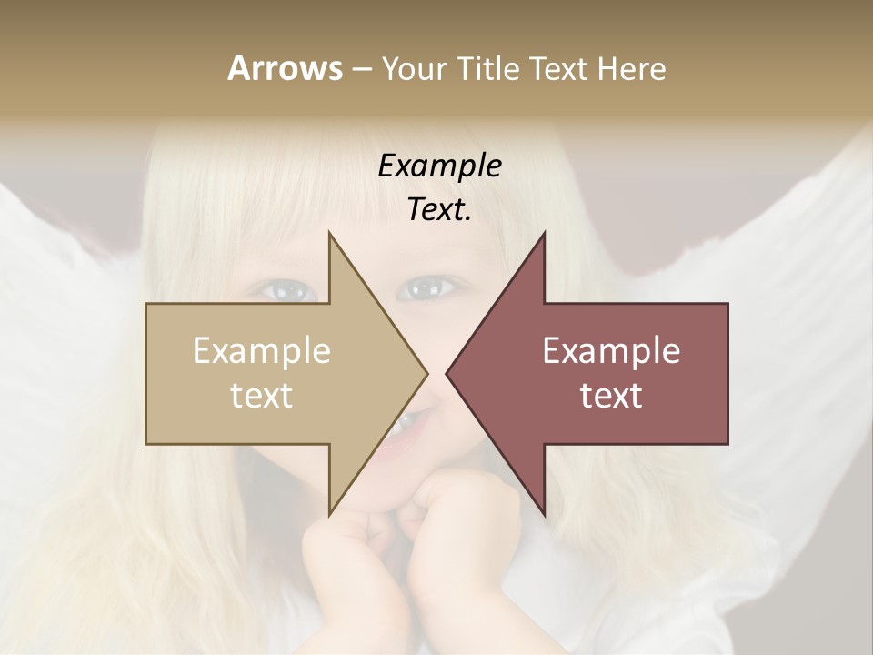 Blaue Augen Blond Rot PowerPoint Template