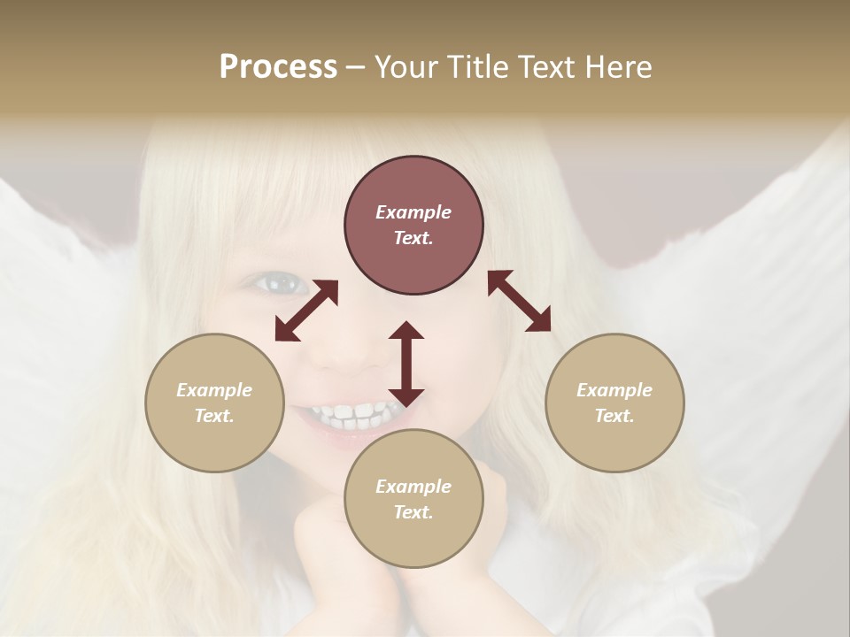 Blaue Augen Blond Rot PowerPoint Template