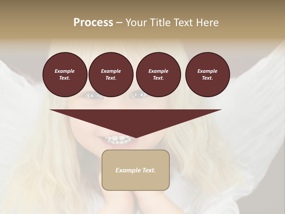 Blaue Augen Blond Rot PowerPoint Template