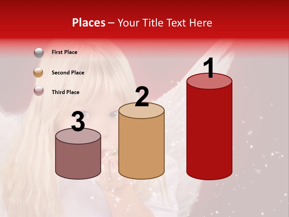 Engel Querformat Wei PowerPoint Template