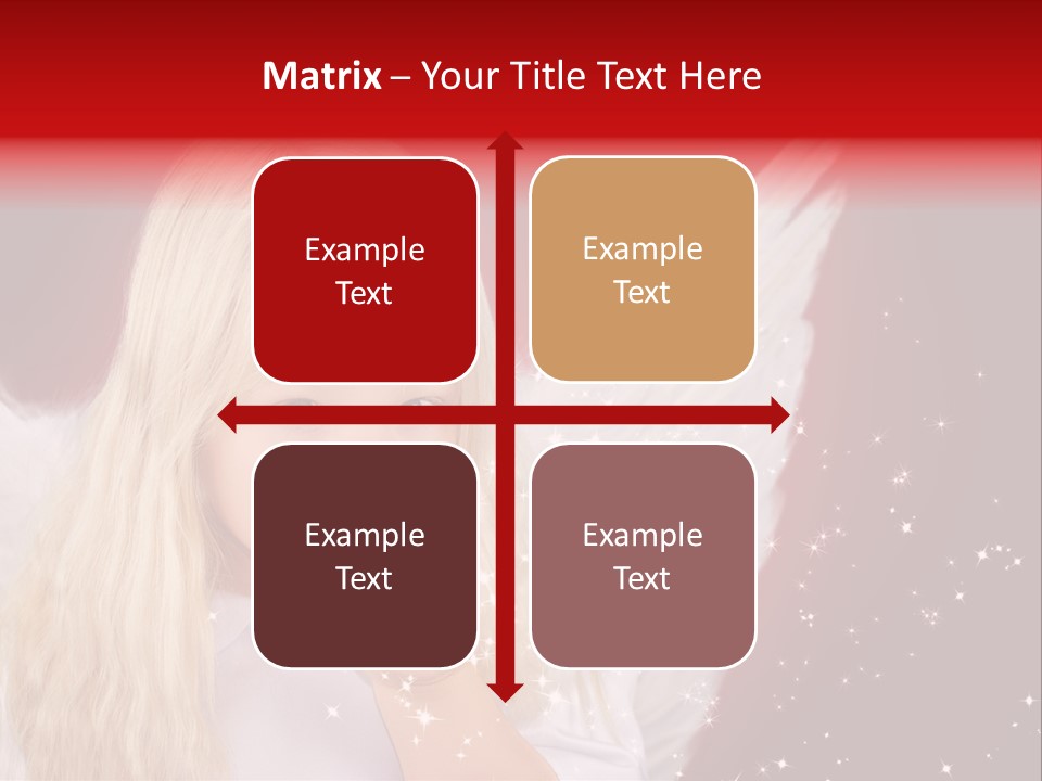 Engel Querformat Wei PowerPoint Template