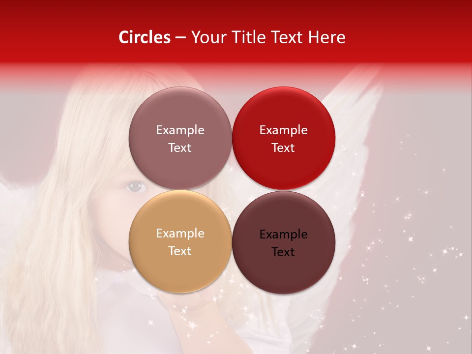 Engel Querformat Wei PowerPoint Template