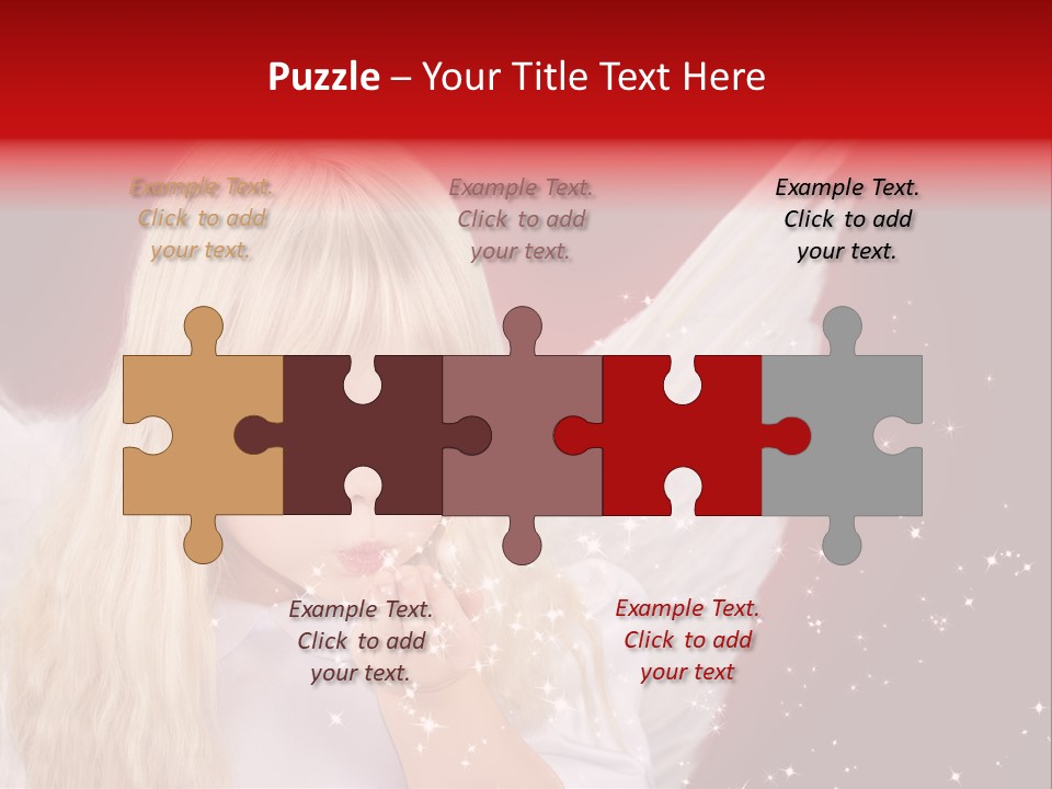 Engel Querformat Wei PowerPoint Template