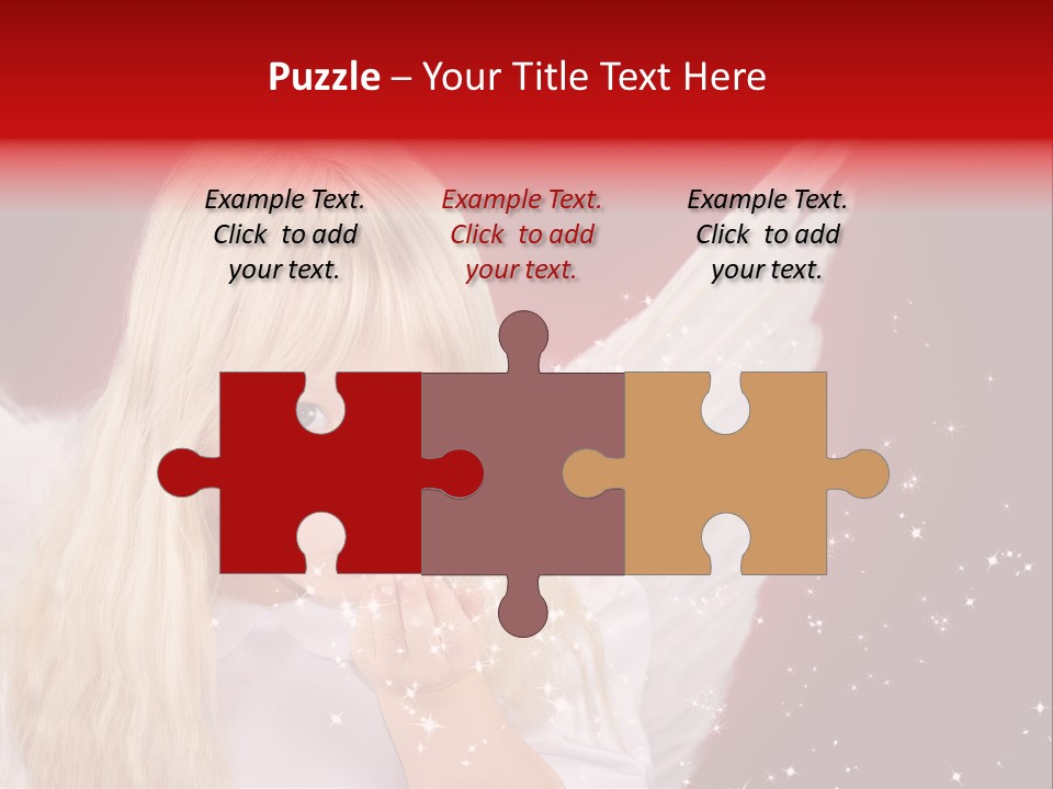 Engel Querformat Wei PowerPoint Template