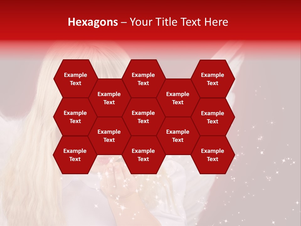 Engel Querformat Wei PowerPoint Template