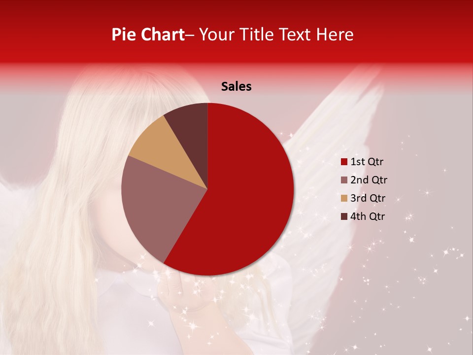 Engel Querformat Wei PowerPoint Template