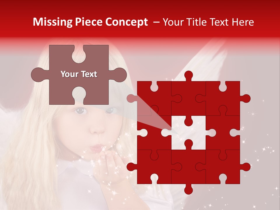 Engel Querformat Wei PowerPoint Template