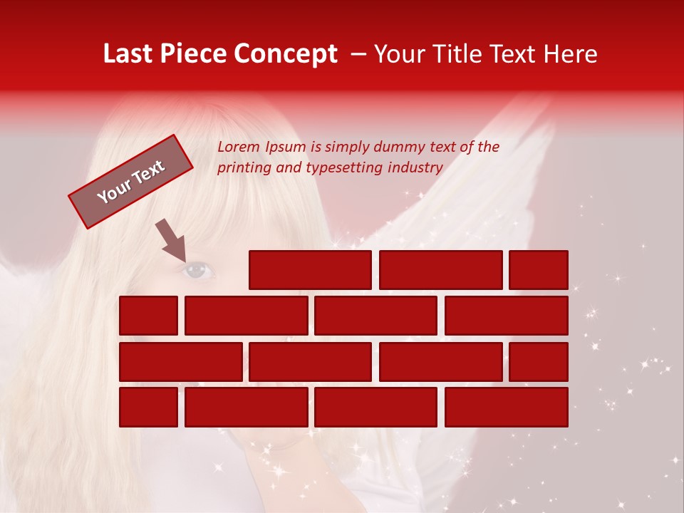 Engel Querformat Wei PowerPoint Template