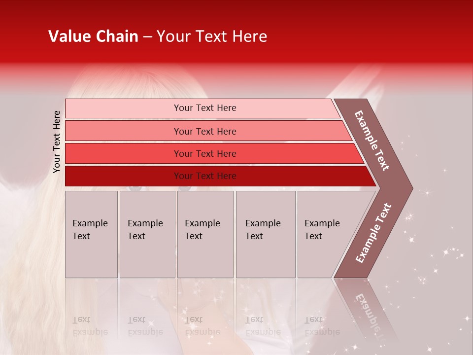 Engel Querformat Wei PowerPoint Template