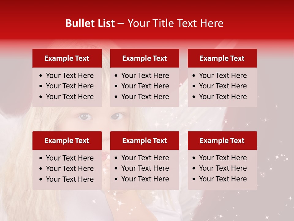 Engel Querformat Wei PowerPoint Template
