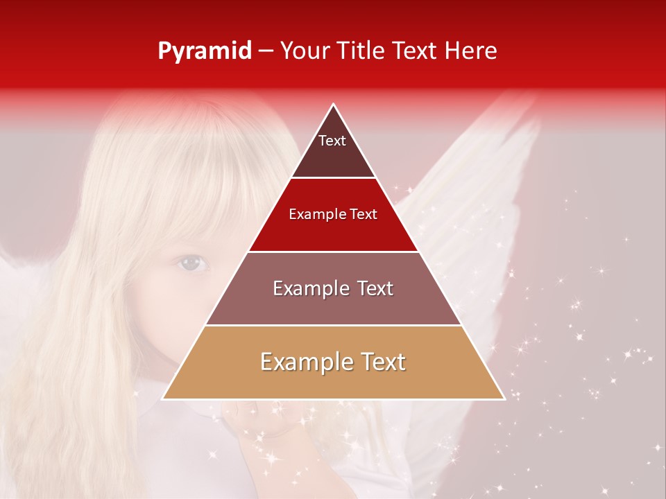 Engel Querformat Wei PowerPoint Template