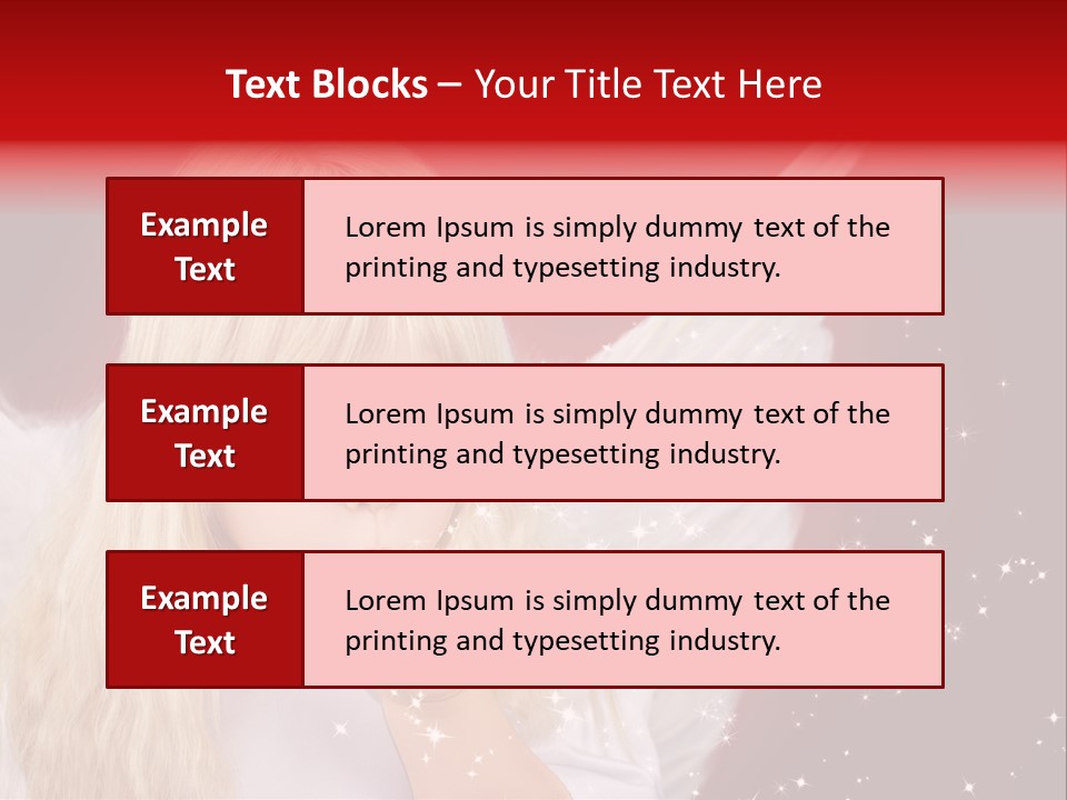 Engel Querformat Wei PowerPoint Template