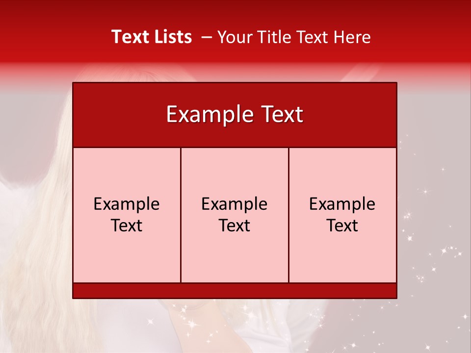 Engel Querformat Wei PowerPoint Template