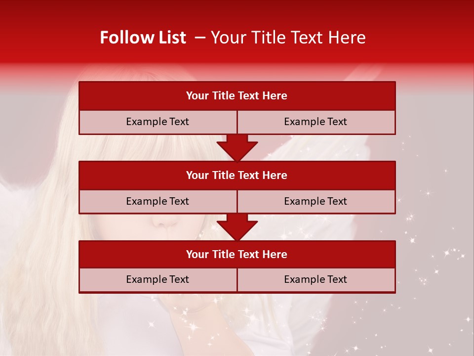 Engel Querformat Wei PowerPoint Template