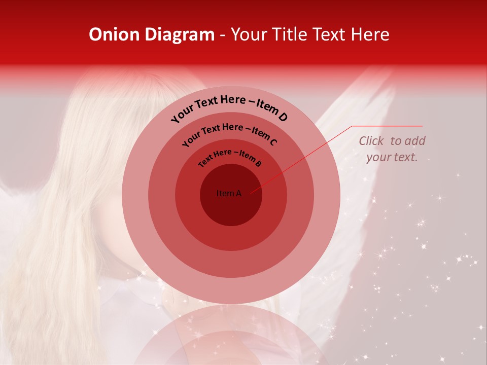 Engel Querformat Wei PowerPoint Template