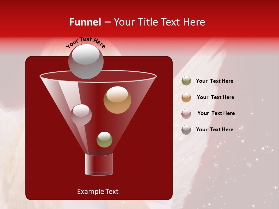 Engel Querformat Wei PowerPoint Template