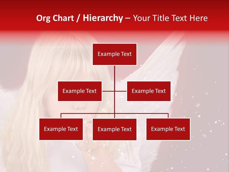 Engel Querformat Wei PowerPoint Template
