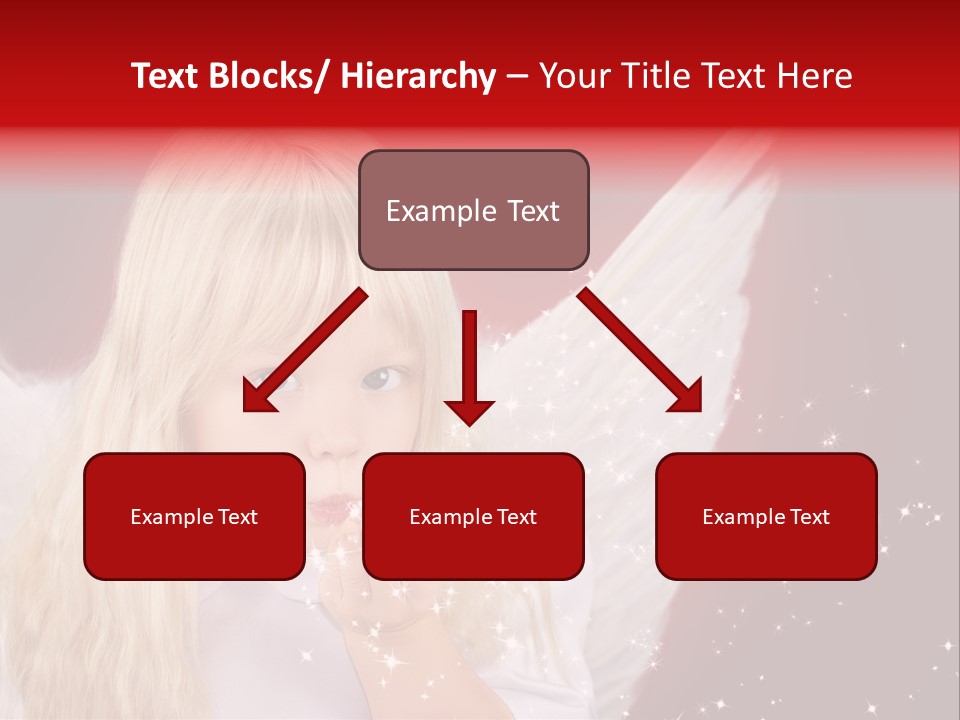 Engel Querformat Wei PowerPoint Template