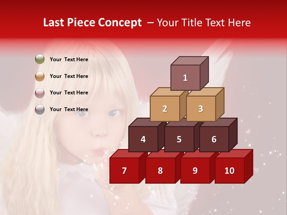 Engel Querformat Wei PowerPoint Template