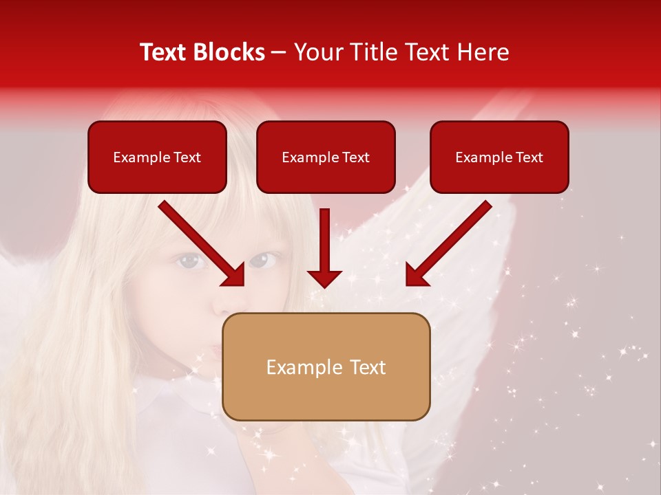 Engel Querformat Wei PowerPoint Template