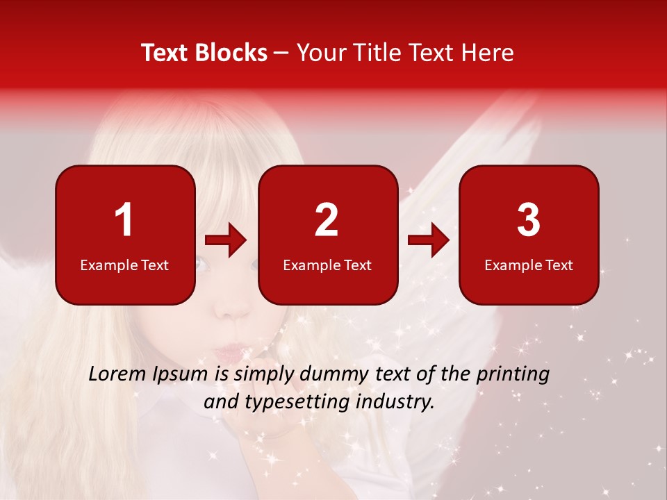 Engel Querformat Wei PowerPoint Template