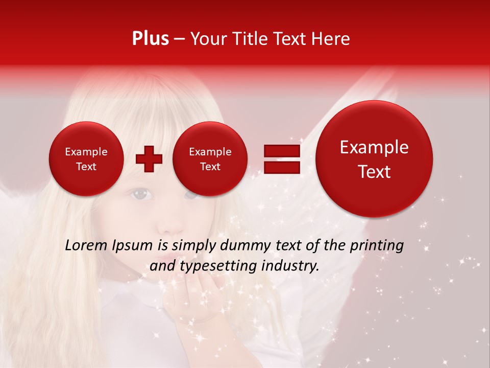 Engel Querformat Wei PowerPoint Template