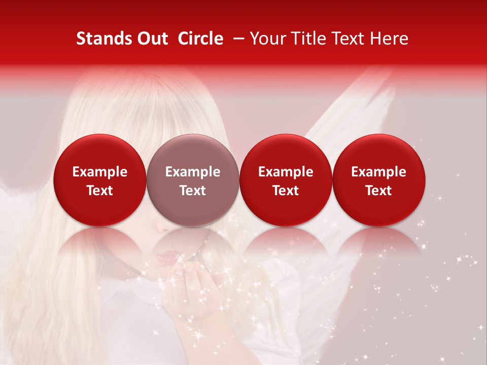 Engel Querformat Wei PowerPoint Template