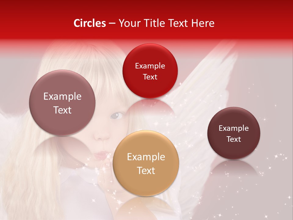 Engel Querformat Wei PowerPoint Template