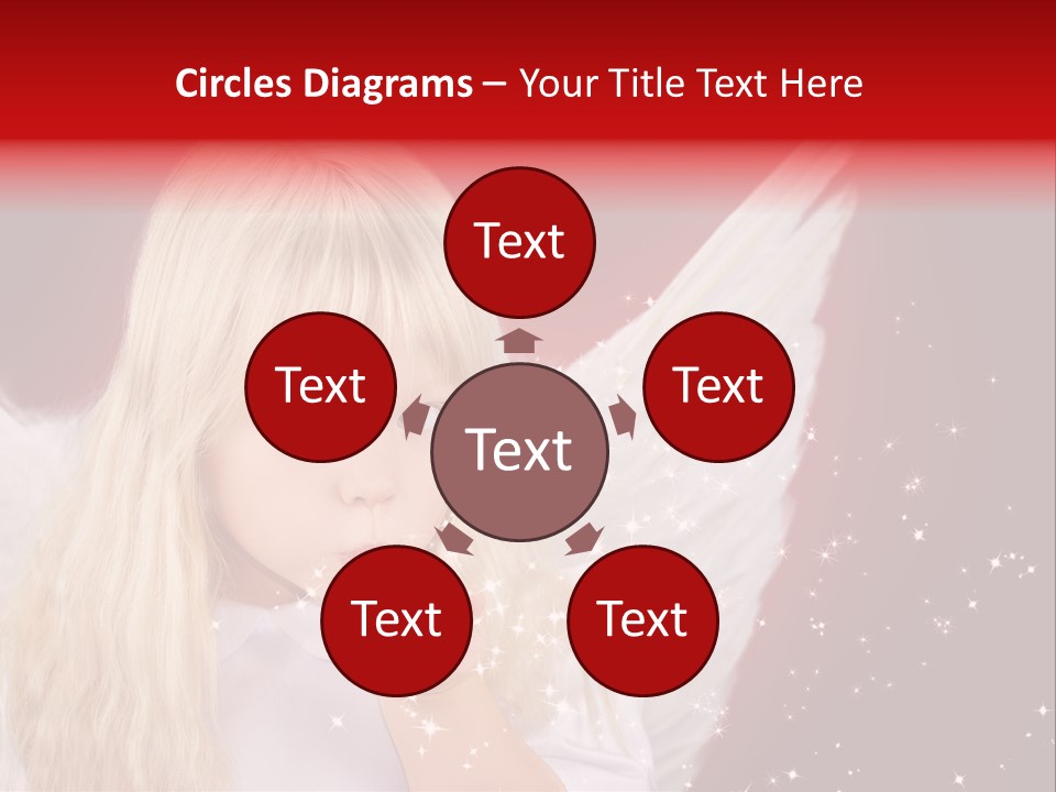 Engel Querformat Wei PowerPoint Template