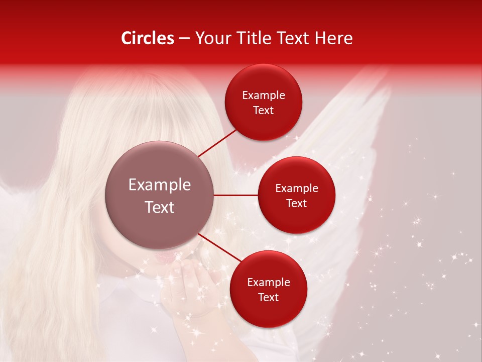 Engel Querformat Wei PowerPoint Template