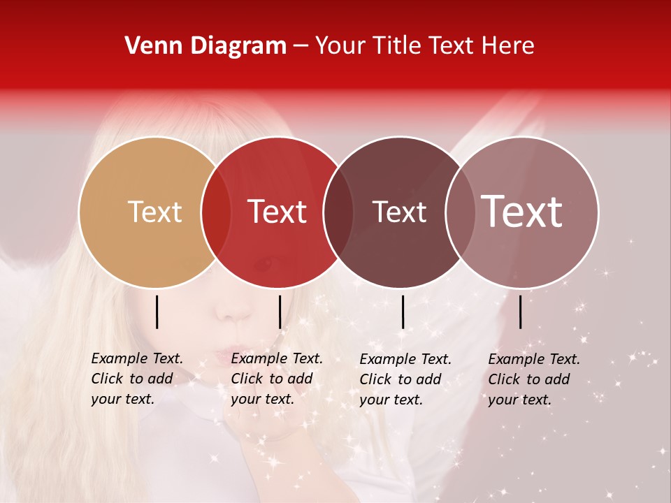 Engel Querformat Wei PowerPoint Template